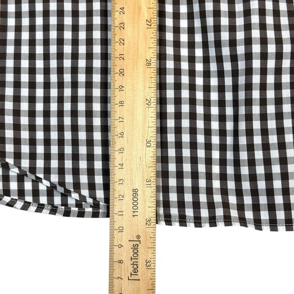 Peter Millar Collection Long Sleeve Button Down Shirt Men's 2XL Brown Plaid Golf - Picture 5 of 5